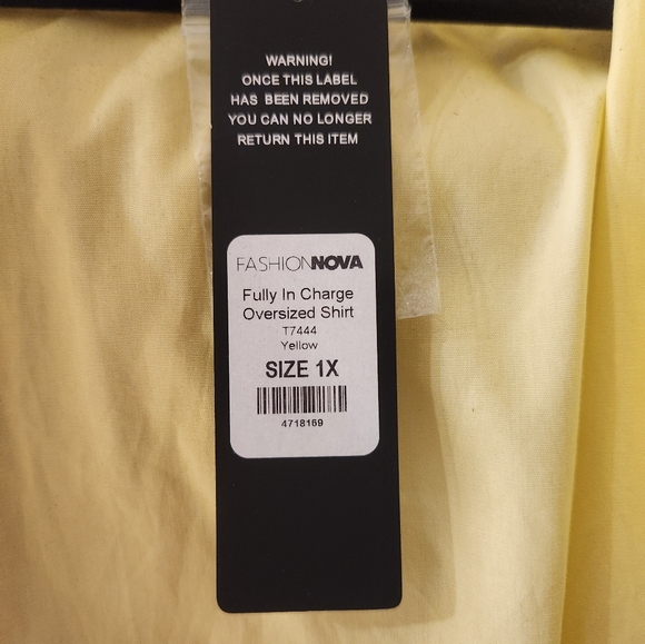 Yellow Oversized Blouse - Picture 4 of 4